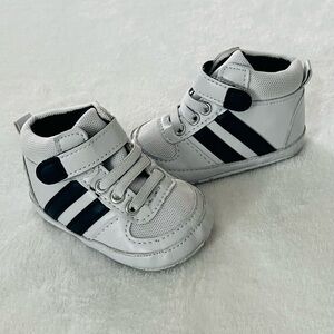 Kids White and Black Sneakers
